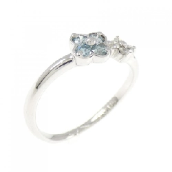 Nhẫn kim cương hoa K18WG 0.13CT