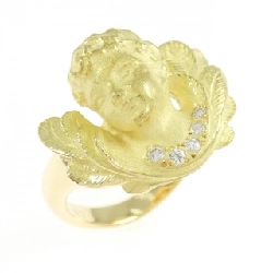 Nhẫn kim cương K18YG 0.05CT