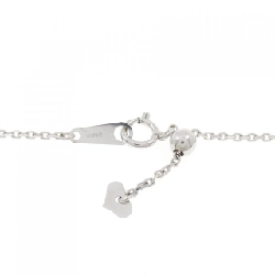 K18WG Dây chuyền kim cương chéo 0.34CT - Hàng hiệu Authentic 860140