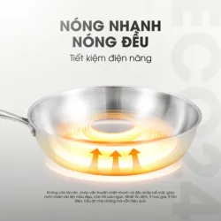 🍳 Chảo Rán Inox Liền Khối Kalite ECO 26 – Cao Cấp, Chống Dính, Dùng Được Mọi Loại Bếp 588983