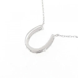 K18WG Mặt dây chuyền hình móng ngựa kim cương 0.20CT - Hàng hiệu Chính hãng 857306