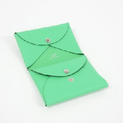 Hàng hiệu Authentic Hermes SELLE EN DESORDRES Calvi Duo 084717CK ví đựng tiền xu 768789