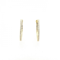 K18YG Bông tai kim cương 0.20CT - Hàng hiệu Chính hãng 865423