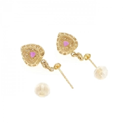 K18YG Bông tai Ruby - Hàng hiệu Chính hãng 867906