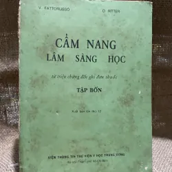Cẩm nang lâm sàng học - Tập 4 - FATTORUSSO & O. RITTER