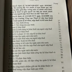 QUY TRÌNH KÊ KHAI, NỘP THUẾ VÀ KẾ TOÁN THUẾ 591946