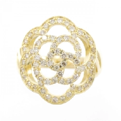 Nhẫn kim cương hoa K18YG 0.40CT 673681