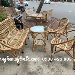 Bàn ghế sò mây nhỏ gọn giá rẻ 785629