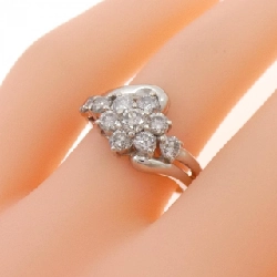 Nhẫn kim cương hoa PT900 1.00CT 665402