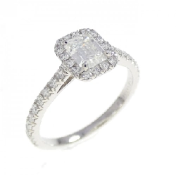 Nhẫn Tiffany Soleste cắt hình vuông 0.40CT F VVS1 - Hàng hiệu Authentic