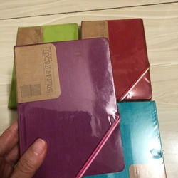 Sổ tay Notebook bìa da (màu tím)