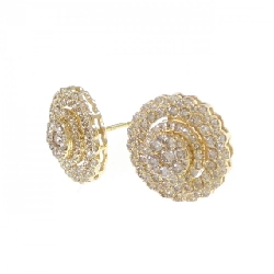 K18YG Bông tai kim cương 2.00CT - Hàng hiệu Chính hãng 864516