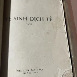 Vệ sinh dịch tể - sách y  750174