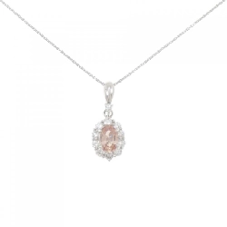 Dây chuyền Sapphire Padparadscha PT900/PT850 1.032CT - Hàng hiệu Chính hãng