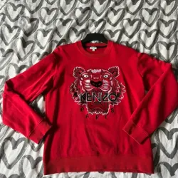 Áo sweatshirt Kenzo đỏ thêu hình đầu hổ lớn size L 757195