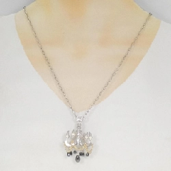 K10WG/K10YG/925 Dây chuyền kim cương - Hàng hiệu Authentic 847400