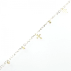 K18YG Thánh giá × Ngôi sao Vòng tay Cubic - Hàng hiệu Chính hãng 871556