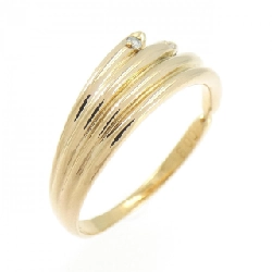 Nhẫn kim cương K18YG 0.03CT - Hàng hiệu Authentic