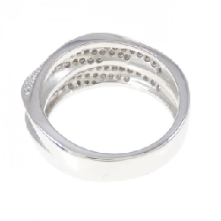 Nhẫn kim cương Pavé K18WG 0.32CT 673244