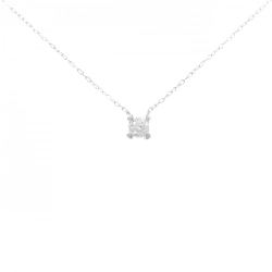 K18WG Solitaire Dây chuyền kim cương 0.25CT - Hàng hiệu Chính hãng