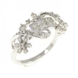 Nhẫn kim cương K18WG 0.64CT