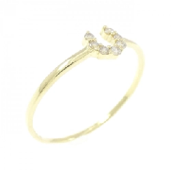 【Sản phẩm mới】Nhẫn kim cương K18YG hình móng ngựa 0.06CT