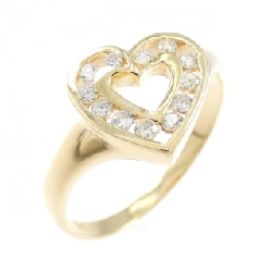 Nhẫn kim cương hình trái tim K18YG - Hàng hiệu Authentic