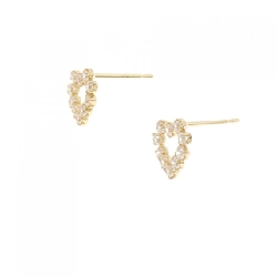 K18YG Bông tai hình trái tim - Hàng hiệu Authentic 867513