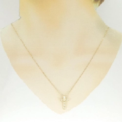 K18YG Dây chuyền kim cương chéo 0.30CT - Hàng hiệu Chính hãng 858349