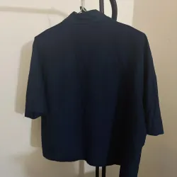 Áo sơ mi Hàn ngắn tay xanh than 791316