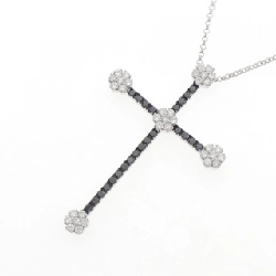 Ponte Vecchio Dây chuyền kim cương chéo 0.55CT - Hàng hiệu Authentic 840881