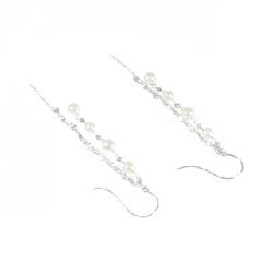 K18WG Bông tai ngọc trai Akoya - Hàng hiệu Authentic 868829