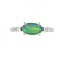 Nhẫn opal đen PT900 0.97CT - Hàng hiệu Authentic 852131