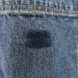 Áo sơ mi cropped denim wash đại dương liên minh CELINE 631271