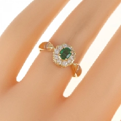 Nhẫn Emerald K18YG/PT900 0.25CT 670310