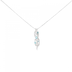 K18WG Paraiba Tourmaline Necklace 0.25CT - Hàng hiệu Authentic