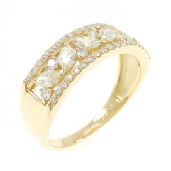 【Sản phẩm mới】Nhẫn kim cương K18YG 0.75CT