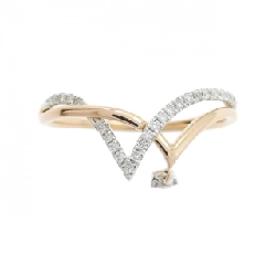 Nhẫn kim cương K18PG/K18WG 0.14CT - Hàng hiệu Authentic 848481