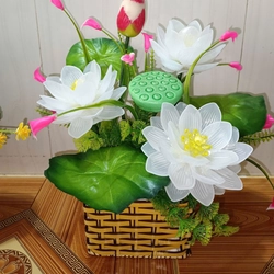Hoa đá để bàn , phòng khách, bàn làm việc .sản phẩm handmade ,  hàng mới . 442623