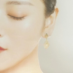 K18YG Bông tai - Hàng hiệu Authentic 870907