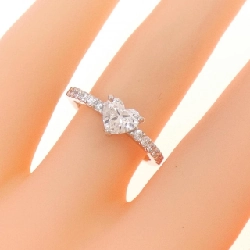 Nhẫn kim cương PT 0.595CT F VS1 hình trái tim - Hàng hiệu Authentic 872892