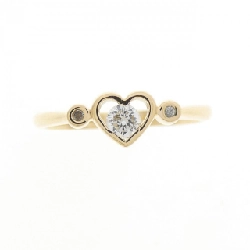 Nhẫn kim cương hình trái tim K18YG 0.12CT 665966