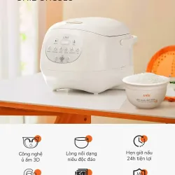 Nồi cơm điện lòng gốm tự nhiên UNIE URC815 nấu cơm cháy giòn tan, dung tích 1,5L 931494