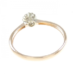 Nhẫn kim cương hoa K18PG/K18WG 0.20CT 672531