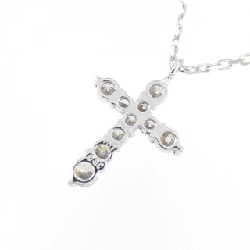 K18WG Dây chuyền kim cương chéo 0.30CT - Hàng hiệu Authentic 863013