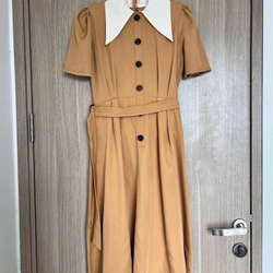 Váy thanh lịch cổ bẻ dài dễ thương 494466