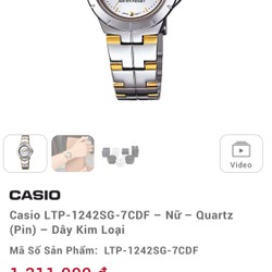 Casio chính hãng nữ giảm giá 79248