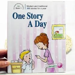 Sách màu - ONE STORY A DAY LEVEL 3 Trọn bộ 12c kèm hộp tặng file nghe 960200