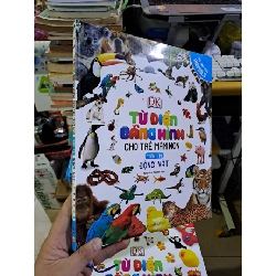 (TẶNG BOOKMARK) Từ điển bằng hình cho trẻ mầm non trốn tìm động vật mới 90% sách màu MẸ VÀ BÉ RBK1709