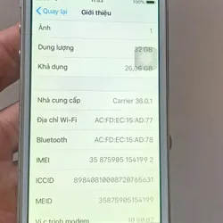 Iphone 5s/32gb quốc tế,vân tay nhạy.full chức năng 680351